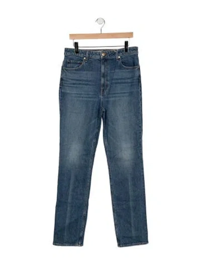 Pre-owned Ulla Johnson High-rise Straight Leg Jeans W/ Tags In Blue