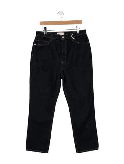Pre-owned Ulla Johnson High-rise Straight Leg Jeans W/ Tags In Blue