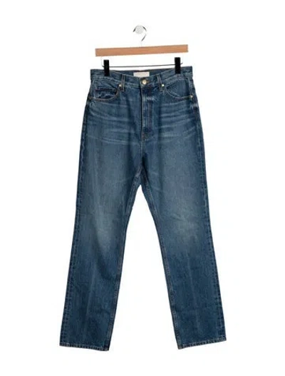 Pre-owned Ulla Johnson High-rise Straight Leg Jeans W/ Tags In Blue