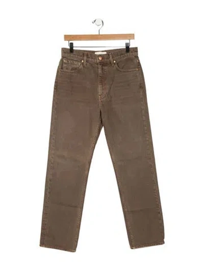 Pre-owned Ulla Johnson High-rise Straight Leg Jeans W/ Tags In Brown