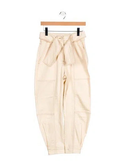 Pre-owned Ulla Johnson High-rise Straight Leg Jeans W/ Tags In Neutral