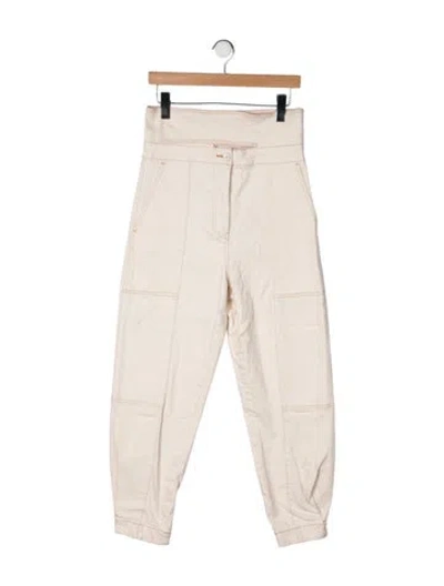 Pre-owned Ulla Johnson High-rise Straight Leg Jeans In Yellow