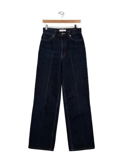 Pre-owned Ulla Johnson High-rise Wide Leg Jeans In Blue