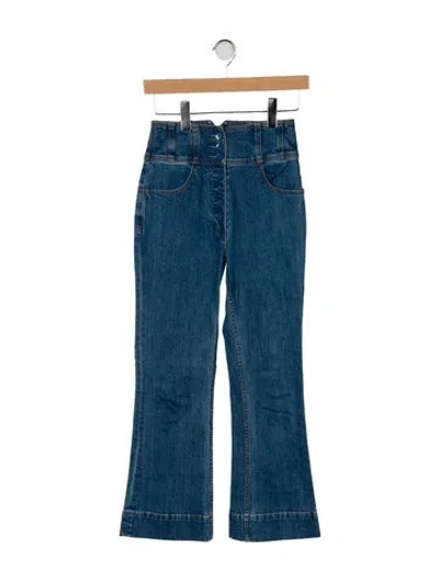 Pre-owned Ulla Johnson High-rise Wide Leg Jeans In Blue