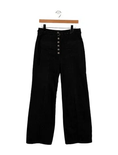 Pre-owned Ulla Johnson High-rise Wide Leg Jeans In Blue