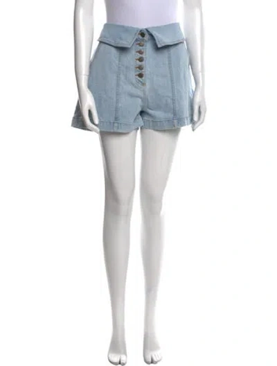 Pre-owned Ulla Johnson High-rise Wide Leg Jeans In Blue