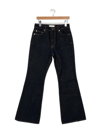 Pre-owned Ulla Johnson High-rise Wide Leg Jeans In Blue