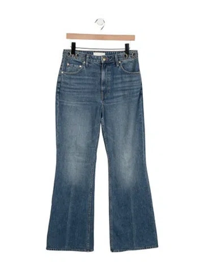 Pre-owned Ulla Johnson High-rise Wide Leg Jeans In Blue