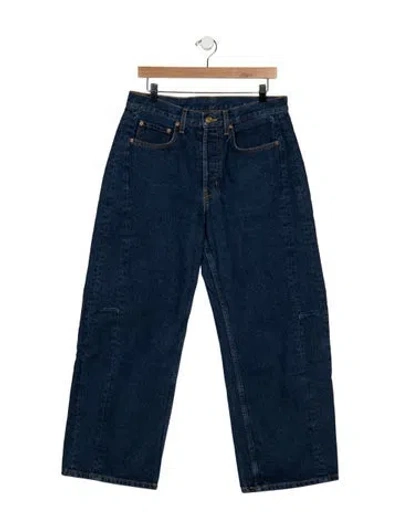 Pre-owned Ulla Johnson High-rise Wide Leg Jeans In Blue