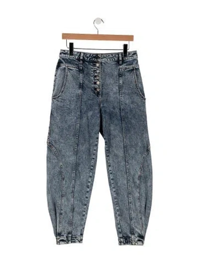 Pre-owned Ulla Johnson High-rise Wide Leg Jeans In Blue