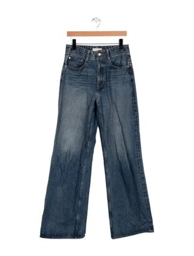Pre-owned Ulla Johnson High-rise Wide Leg Jeans In Blue