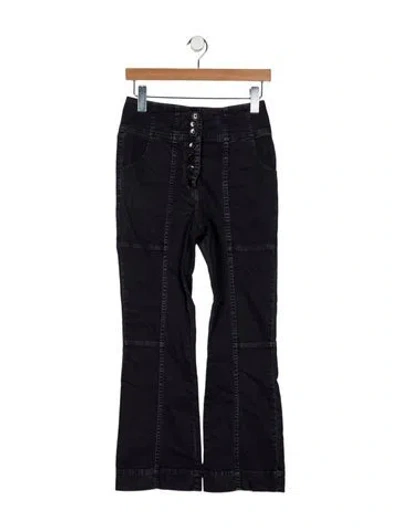 Pre-owned Ulla Johnson High-rise Wide Leg Jeans In Blue