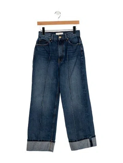 Pre-owned Ulla Johnson High-rise Wide Leg Jeans In Blue