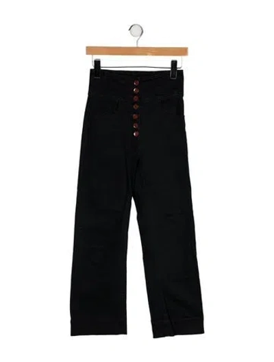 Pre-owned Ulla Johnson High-rise Wide Leg Jeans In Blue
