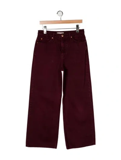 Pre-owned Ulla Johnson High-rise Wide Leg Jeans In Brown