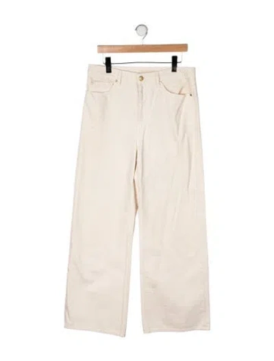 Pre-owned Ulla Johnson High-rise Wide Leg Jeans In Multicolor
