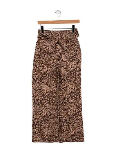 Pre-owned Ulla Johnson High-rise Wide Leg Jeans In Multicolor
