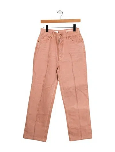 Pre-owned Ulla Johnson High-rise Wide Leg Jeans In Pink