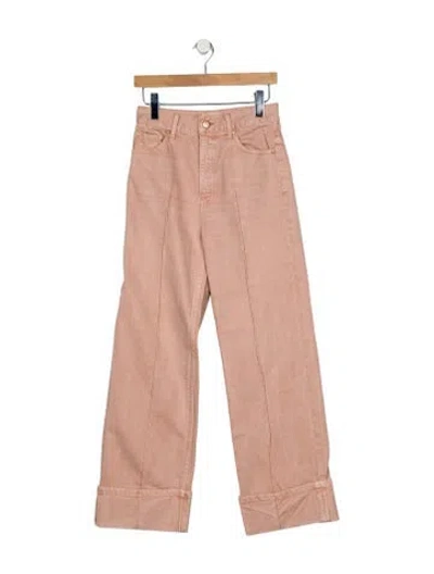 Pre-owned Ulla Johnson High-rise Wide Leg Jeans In Pink
