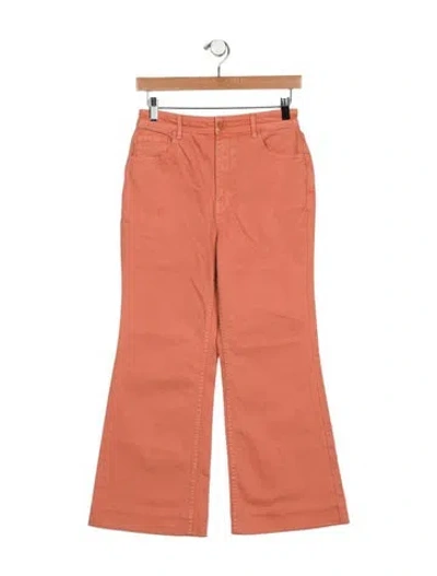 Pre-owned Ulla Johnson High-rise Wide Leg Jeans In Pink