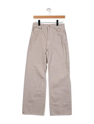 Pre-owned Ulla Johnson High-rise Wide Leg Jeans In Purple