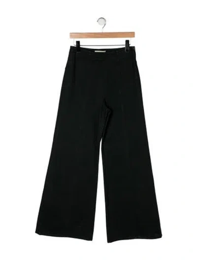 Pre-owned Ulla Johnson High-rise Wide Leg Jeans W/ Tags In Black