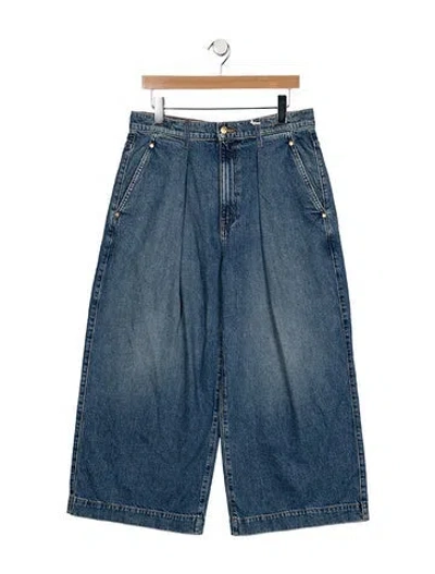 Pre-owned Ulla Johnson High-rise Wide Leg Jeans W/ Tags In Blue