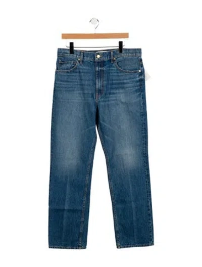 Pre-owned Ulla Johnson High-rise Wide Leg Jeans W/ Tags In Blue