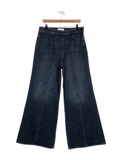 Pre-owned Ulla Johnson High-rise Wide Leg Jeans W/ Tags In Blue