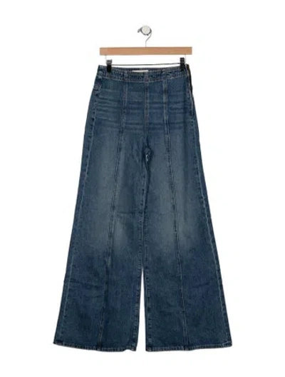 Pre-owned Ulla Johnson High-rise Wide Leg Jeans W/ Tags In Blue