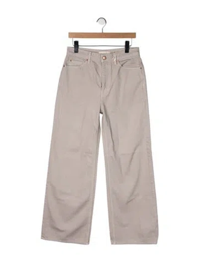 Pre-owned Ulla Johnson High-rise Wide Leg Jeans W/ Tags In Neutral