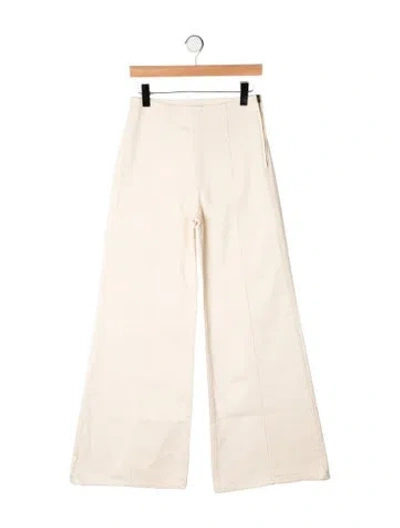 Pre-owned Ulla Johnson High-rise Wide Leg Jeans W/ Tags In Yellow