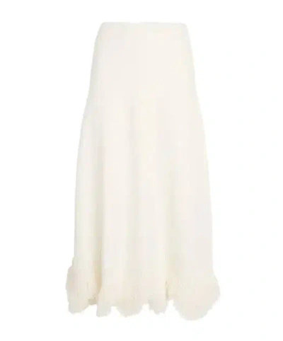 Ulla Johnson High-waisted Midi Skirt In White