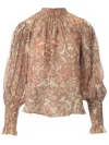 Ulla Johnson Hilda Blouse In Brown