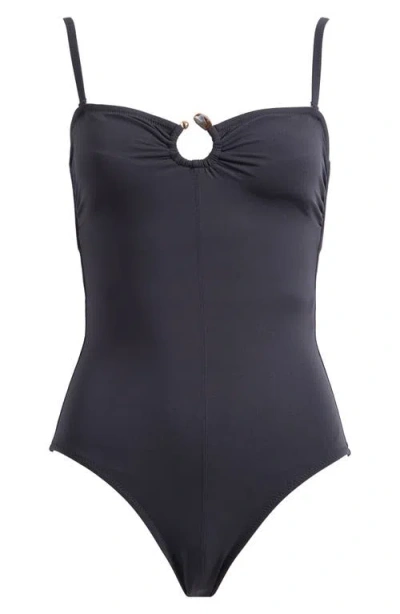Ulla Johnson Hydra Maillot One-piece Swimsuit In Black