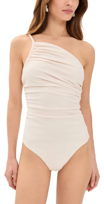 Ulla Johnson Ibiza Maillot One Piece Cowrie In Neutral