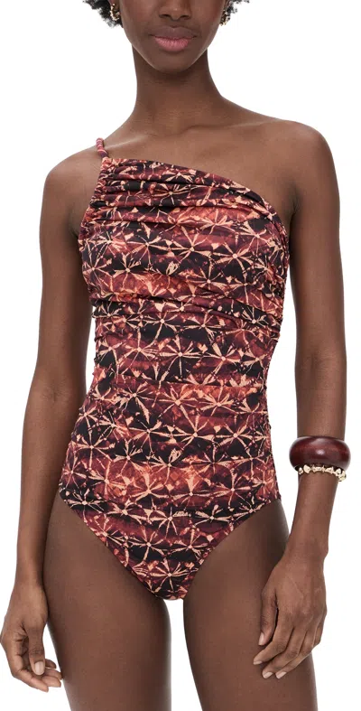 Ulla Johnson Ibiza Maillot One Piece Sumac In Red