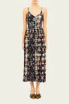 Ulla Johnson Idalia Fitted Midi Dress In Phoenix