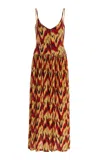 Ulla Johnson Idalia Geometric Midi Dress In Multi