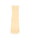 Ulla Johnson Idra Embroidered Silk Crepe De Chine Maxi Dress In Yellow