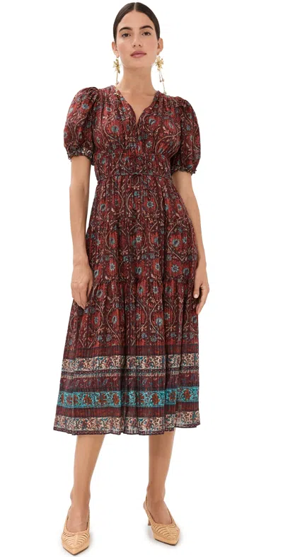 Ulla Johnson Ilana Dress Pomegranate