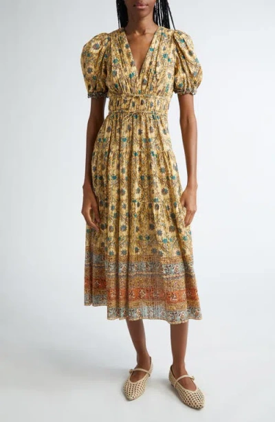 Ulla Johnson Ilana Midi Dress In Daylily