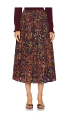 Shop Ulla Johnson Ileida Skirt In Rosefinch