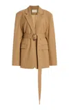 Ulla Johnson Illana Oversized Jacket In Tan