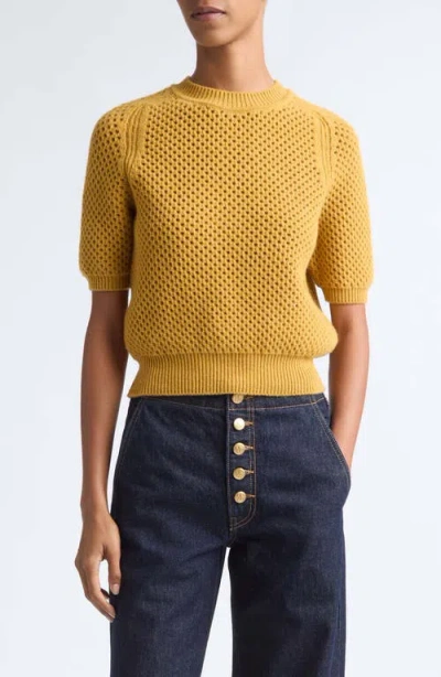 Ulla Johnson Imara Merino Wool Sweater In Yellow