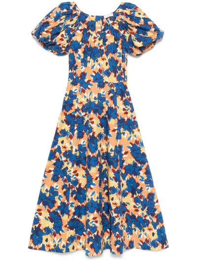 Ulla Johnson Imara Dress In Wildflower In Blue