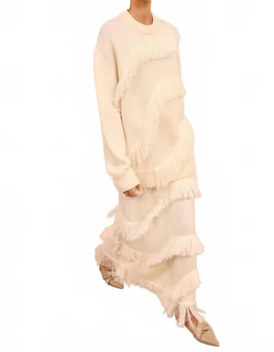Ulla Johnson Ina Oversized Pullover In Cowrie In Pink