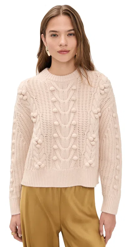 Ulla Johnson Indra Cashmere-wool Cable-knit Sweater In Neutral
