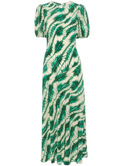Ulla Johnson Ines Midi Dress In Acacia In Green