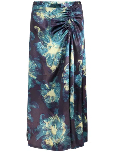 Ulla Johnson Ines Midi Skirt In Multi
